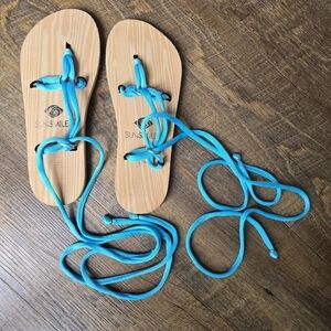 Sun Smiles Blue Straps Sandals US Size 8